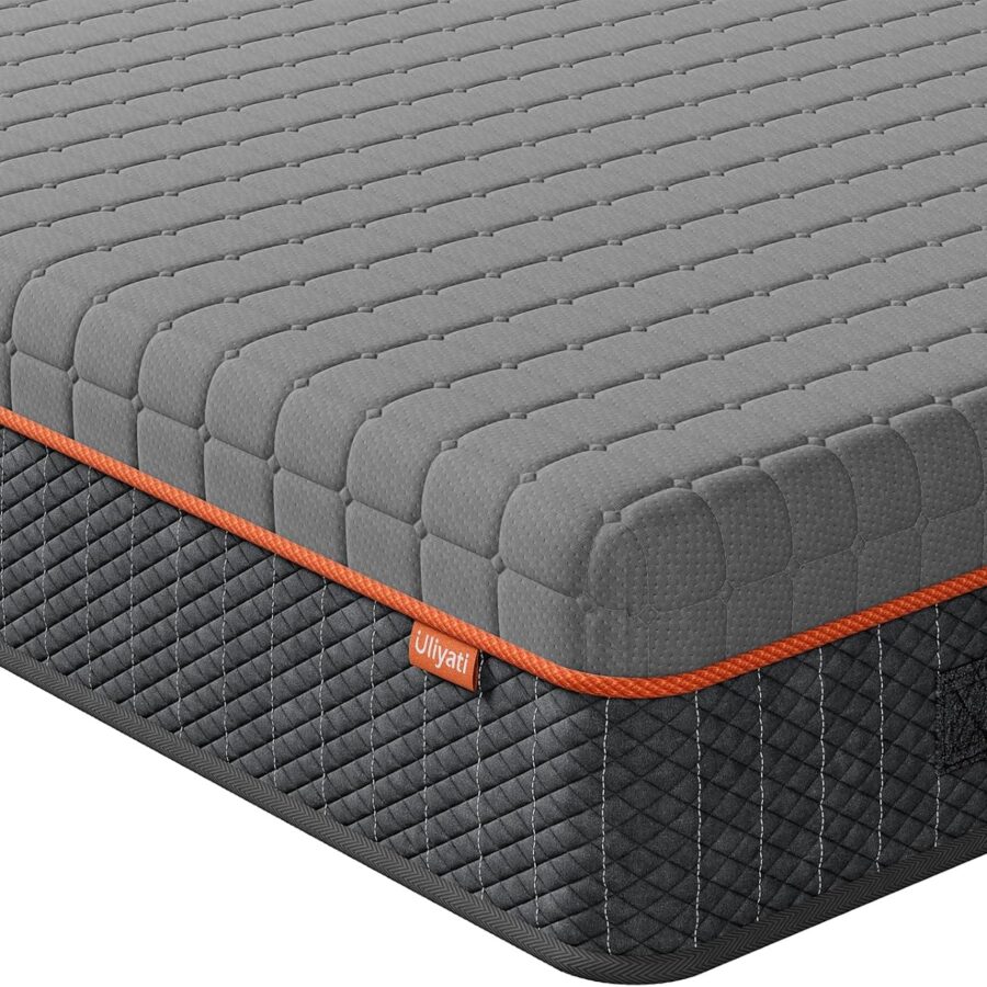 Uliyati Single Mattress Memory Foam Mattress, Breathable Mattress for Cool Sleep & Pressure Relief - Medium Mattress, 90x190x16CM, CertiPUR-US Certified