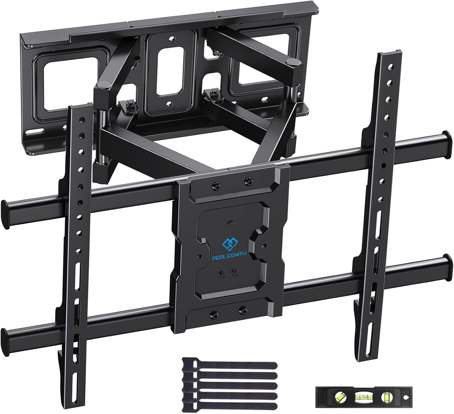 PERLESMITH TV Wall Bracket, for 37-85 Inch TVs up to 60kg, Swivel Tilt Extend TV Wall Mount, 55 65 inch Wall Brackets max VESA 600x400mm, PSPILFK1