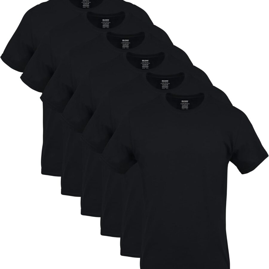 GILDAN Men's Crew T-Shirt Multipack Underwear (Pack of 5)