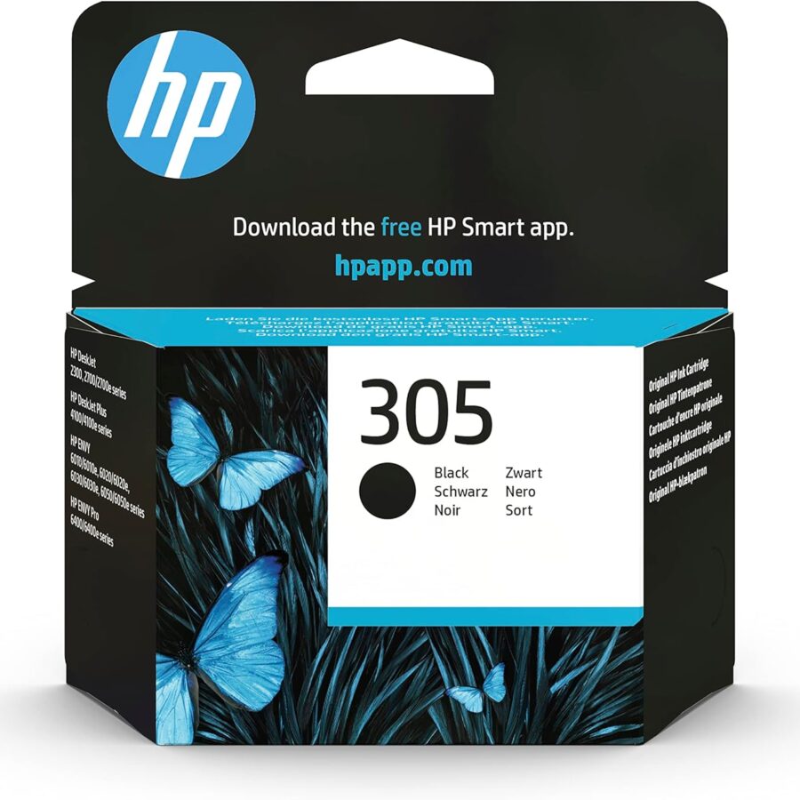 HP 3YM61AE 305 Original Ink Cartridge, Black, Pack of 1