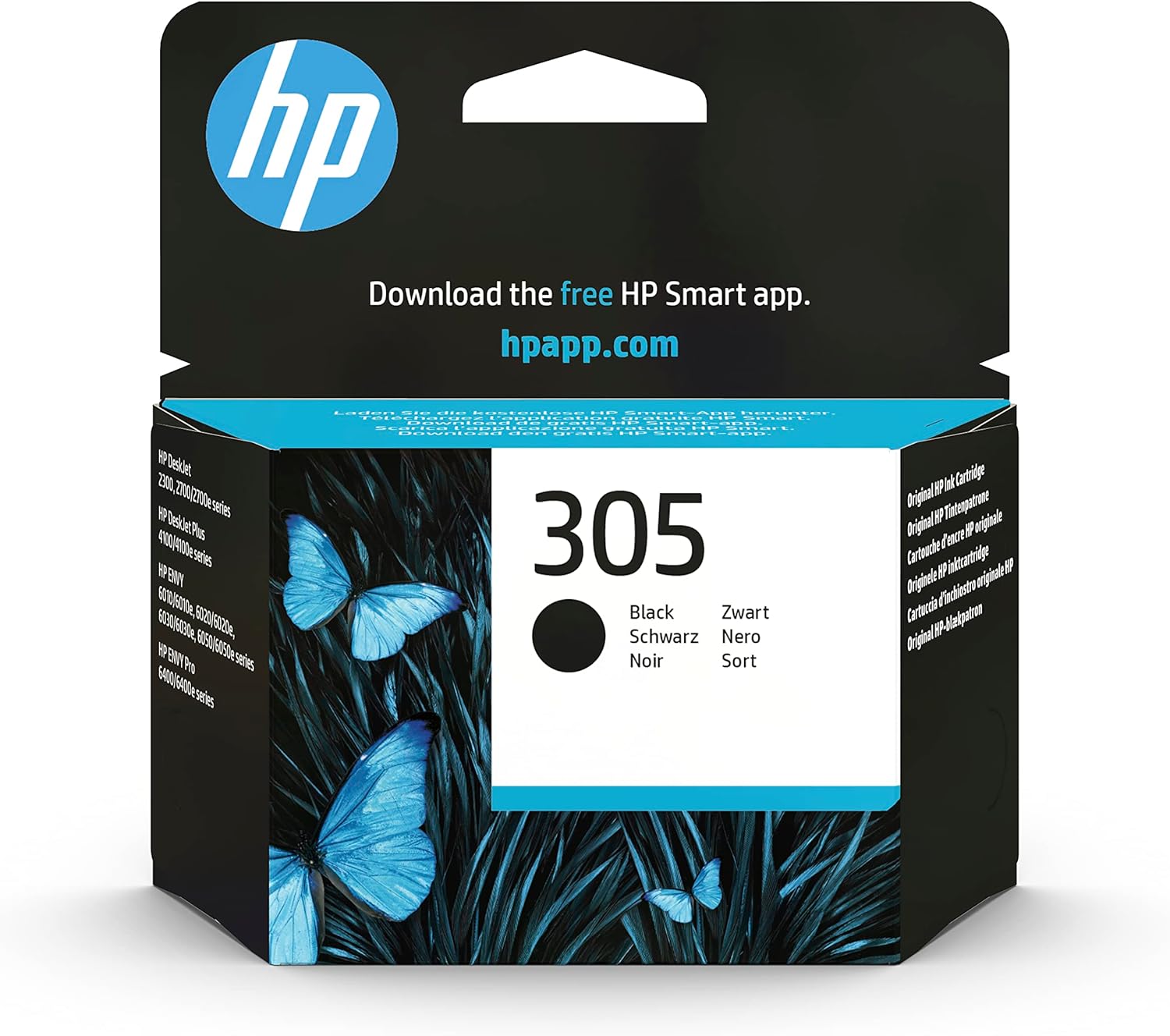 HP 3YM61AE 305 Original Ink Cartridge, Black, Pack of 1