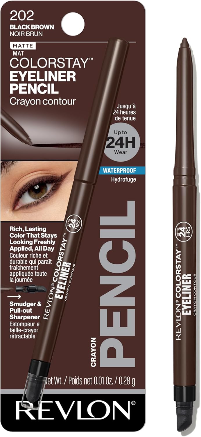 Revlon ColorStay Eyeliner with SoftFlex, Black Brown 202, 0.01 Ounce (0.28 g)