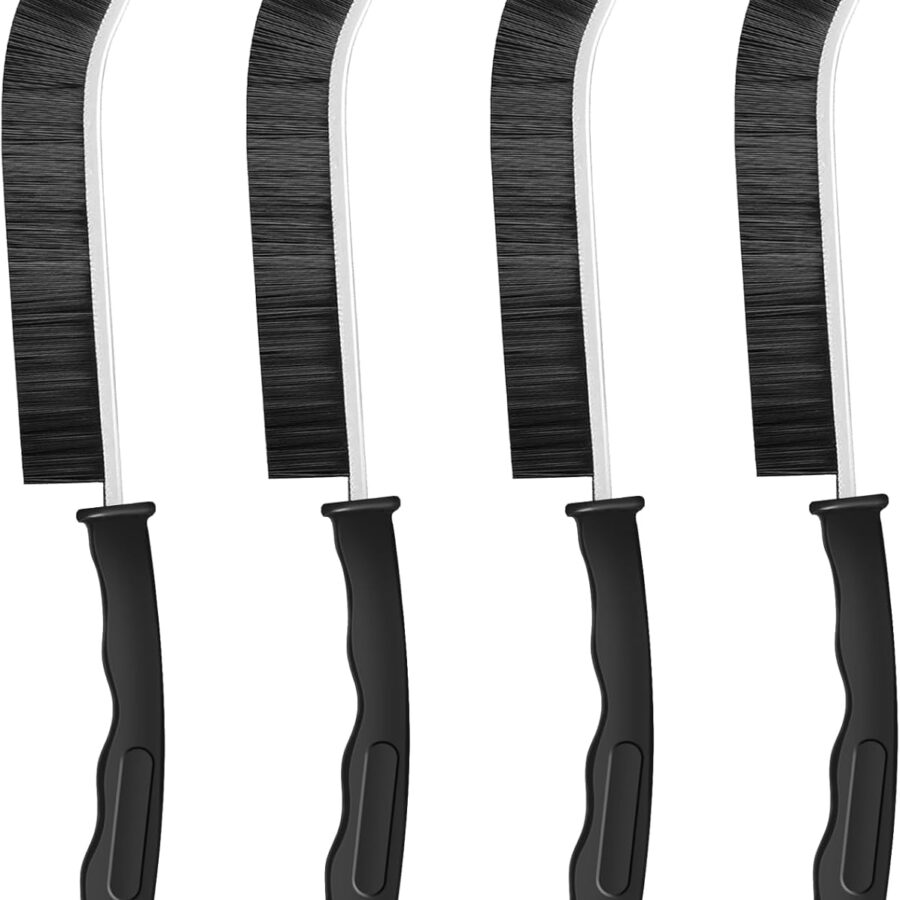 4 Pcs Crevice Cleaning Brush,Family Essentials Cleaning Products,Multifunctional Cleaning Brush for Home, Kitchen, Bathroom,Toilet,Tile,Door,Window Groove,Car Various Gap