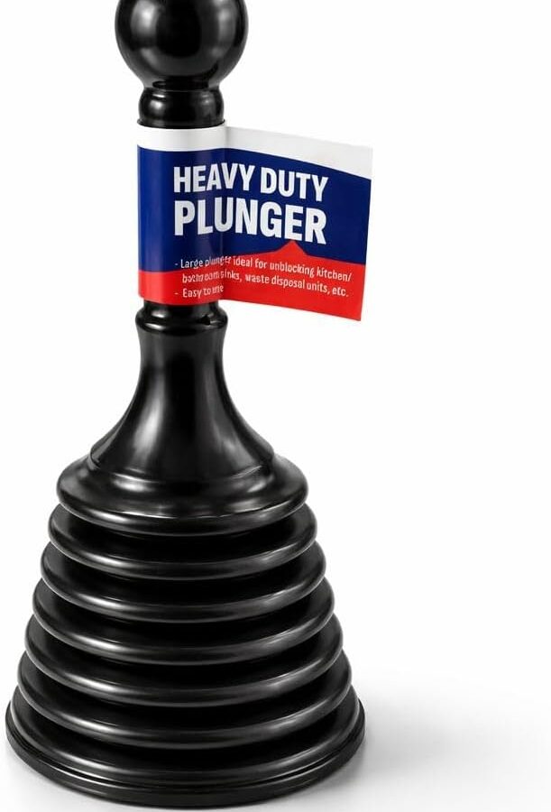 Plunger Toilet Sink Drain Bath Unblocker Cleaner Pump Plunger Ideal for Kitchens Bathrooms Sinks Bowls Baths Waste Pipes Showers Plumbers Plunger Powerful Unblocker Tools (Pack of 1)